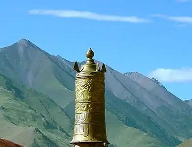 Dhvaja (Victory banner), Roof of Sanga Monastery