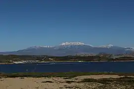 A view of the San Jacinto mountains from Diamond Valley Lake