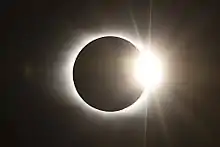 Diamond ring as seen from Newberry, South Carolina