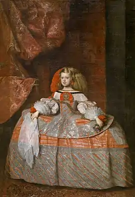 Infanta Margarita Teresa in a Pink Dress (1660) by Velázquez or Juan Bautista Martínez del Mazo, Prado Museum, Madrid