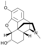 Chemical structure of α-hydrocodol (dihydrocodeine).