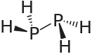 Stereo structural formula of diphosphane with explicit hydrogens