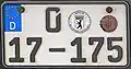 Small format plate for a U.S. diplomat