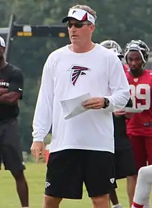 Koetter with the Falcons in 2013