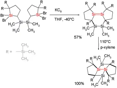 Tricyclic disilenes with highly strained Si-Si double bonds