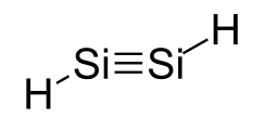 Structural formula of disilyne