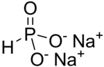 Skeletal formula of disodium hydrogen phosphite