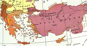 Distribution of ethnic groups in the Balkan Peninsula and Asia Minor in 1918 (National Geographic)