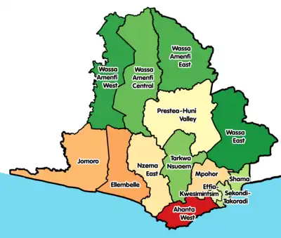 Districts of Western Region