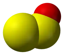 solid ball model of S2O