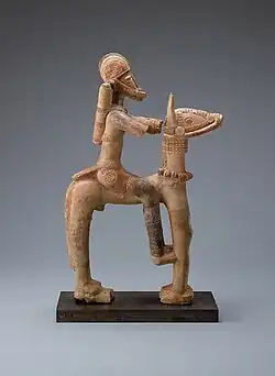 Equestrian figure; 13th–15th century; height: 70.5 cm; National Museum of African Art (Washington D.C., USA)