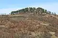 The monastery was built on this prominent hill.