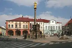 Marian column in the town square