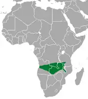 South-central Africa