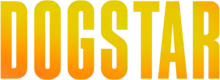 DOGSTAR in capital letters, colored with a orange and yellow gradient