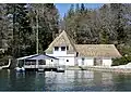 "Happy Landing", Doheny Estate, Dock House, Gordon Kaufman, Architect, 1935