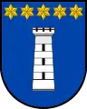 Arms of Dolní Přím municipality, Hradec Králové District, the  Czech Republic.