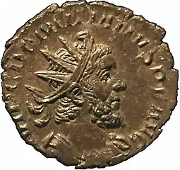 A coin of Domitianus II