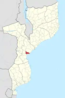 Dondo District on the map of Mozambique