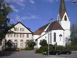 Castle and church in Donzdorf.