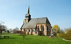 The church in Doudelainville