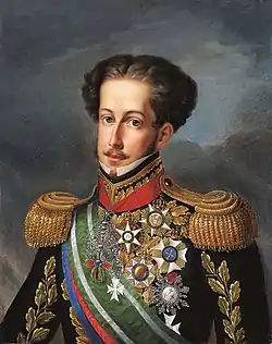 Portrait of Emperor Pedro I by Simplício Rodrigues de Sá