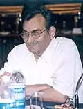 Dr. Surjya Kanta Mishra at a meeting to assess implementation of safe drinking water, rural sanitation and NREGA schemes, in Kolkata on June 01, 2007.jpg