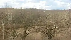 Wooded hills along the Great Miami River