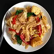 Homemade drunken noodles