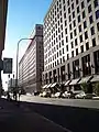 The DuPont Building (center left) and the Nemours Building (right) in 2006.