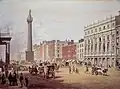 1853 artwork of Nelson's Pillar and Clerys