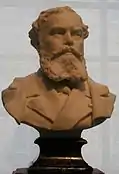 Bust in marble of the painter Alexandre Cabanel