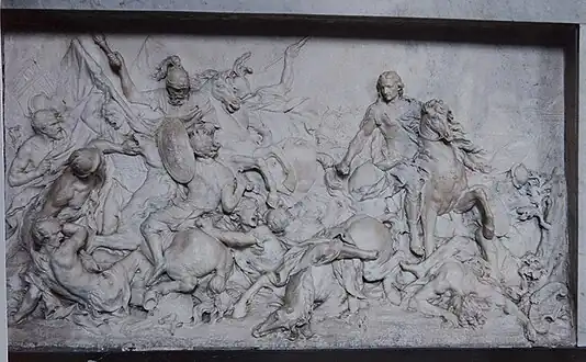 The Duc de Bouillon in Battle, finished by 1707, Cluny, Hôtel-Dieu