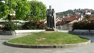 Duke Živojin Mišić statue in Valjevo