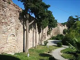 Durrës city wall in 2009