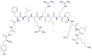 Chemical structure of dynorphin A.