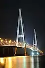 Sungai Johor Bridge at night