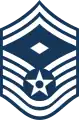 Insignia of a senior master sergeant serving as an E-8 pay grade first sergeant