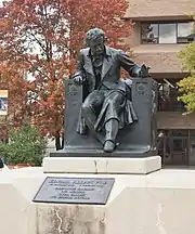 Statue of Edgar Allan Poe (1917), University of Baltimore, Baltimore, Maryland.