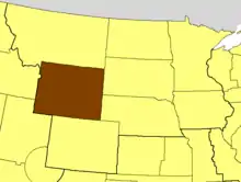 Location of the Diocese of Wyoming