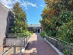 This is an image of the entrance to the Mount Lawley campus, home to the Western Australian Academy of Performing Arts (or WAAPA).