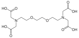 Skeletal formula of EGTA