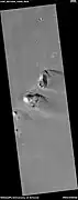 Streamlined forms in the Grjota Valles, as seen by HiRISE under HiWish program