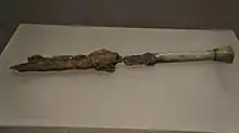 Rusted Zhou-era Jian with a jade hilt, c.9th century BCE