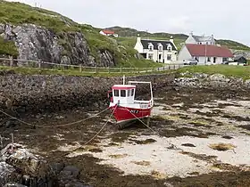 Easary, showing the more rocky east coast of the island.