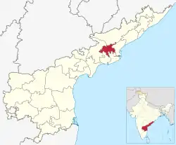 Location in Andhra Pradesh