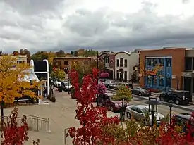 Looking west along Wealthy Street