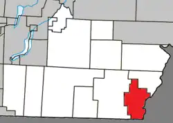 Location within Coaticook RCM