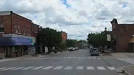 Looking north along Main Street