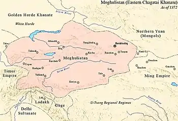 Moghulistan in 1372